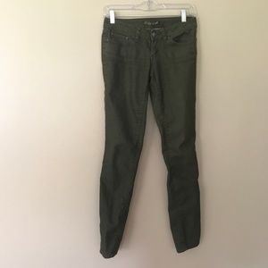 Olive Green Prana Skinny Jeans